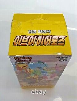 (10 BOXES SET) Pokemon Card Sword&Shield Eevee Heroes Booster Box Korean Version