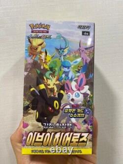 30 BOXES 1CT Pokemon Card Game Eevee Heroes Booster Box 1 case / Express