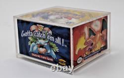 Pokemon Empty 1st Edition Base Set Booster Box Shadowless Acrylic Protected WOTC