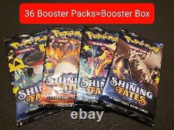 Pokémon Shining Fates 36 Booster Pack Lot Box Quantity New Factory Sealed 2021