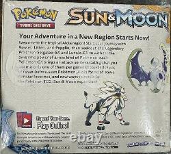 Pokémon Sun & Moon Base Set Booster Box Factory Sealed GilbertGames Ship Fast