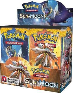 Pokemon Sun & Moon English Booster Box 36 packs of 10 random cards