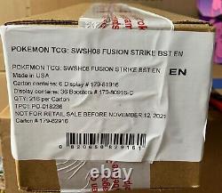 Pokemon TCG Sword & Shield Fusion Strike Booster Box Factory Sealed